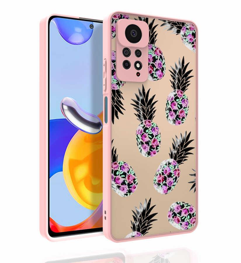 Xiaomi Redmi Note 11 Pro 5G Kılıf Desenli Kamera Korumalı Parlak Zore Nora Kapak