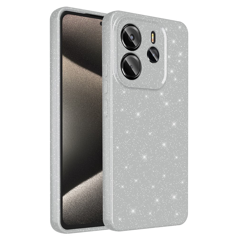 Xiaomi Redmi Note 14 Kılıf Kamera Korumalı Simli Lüks Zore Koton Kapak