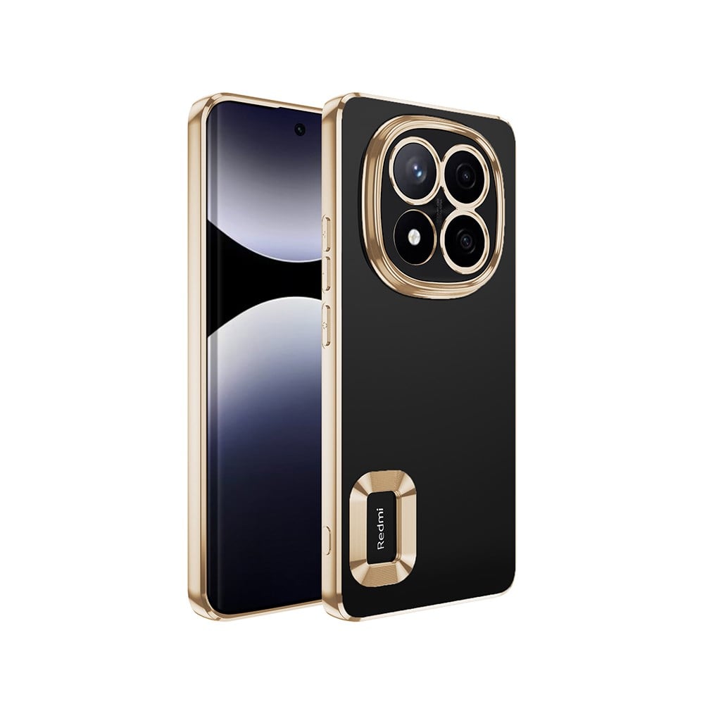 Xiaomi Redmi Note 14 Pro 5G Kılıf Kamera Korumalı Logo Gösteren Zore Omega Kapak