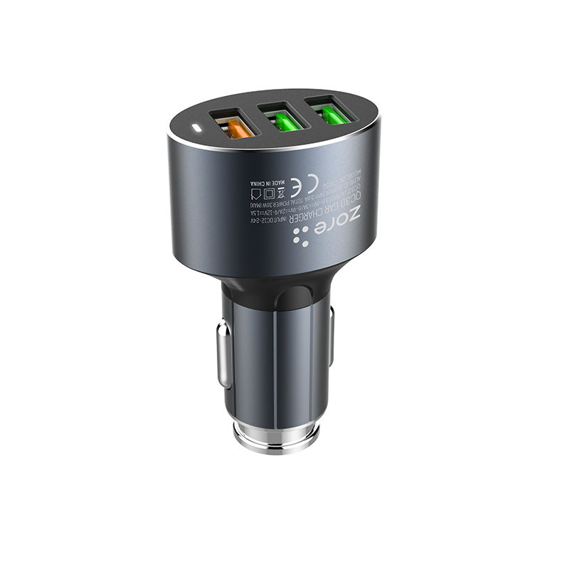 Zore ZR-C703Q Lightning 2 in 1 Araç Şarj Seti