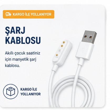 TEQSMA S25 Akıllı Çocuk Saati Şarj Kablosu