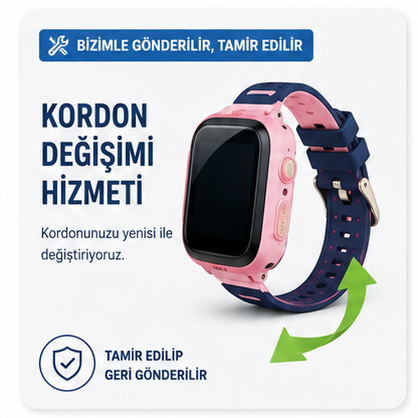 Teqsma S25 UZ Akıllı Çocuk Saati Kordon Değişimi