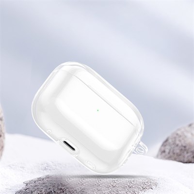 Apple Airpods Pro 3 Kılıf Şeffaf Kristal Silikon Zore Airbag 14 Kılıf