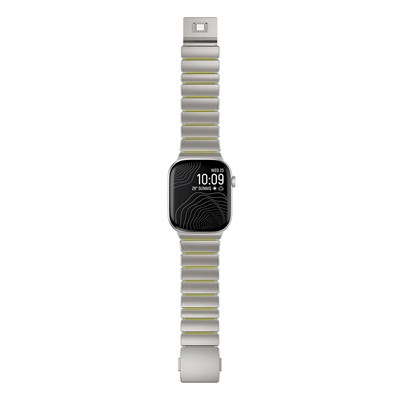 Apple Watch 10 46mm Zore KRD-149 Titanyum Silikon Kordon