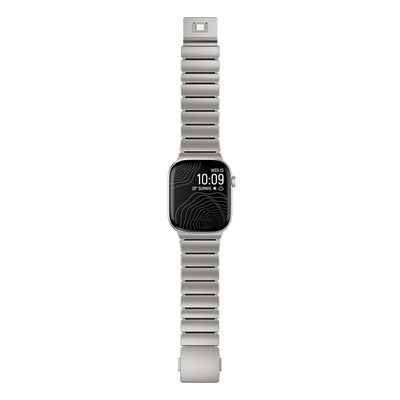 Apple Watch 10 46mm Zore KRD-149 Titanyum Silikon Kordon