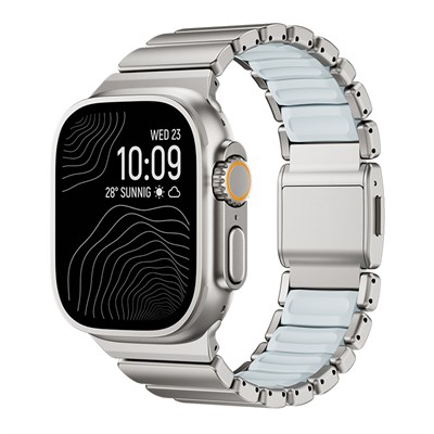 Apple Watch 10 46mm Zore KRD-151 Metal Silikon Kordon