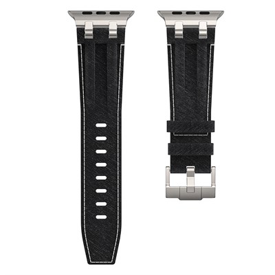 Apple Watch 42mm Zore KRD-153 Kot Kumaş Tasarımlı Kordon