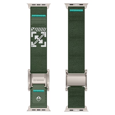 Apple Watch 42mm Zore KRD-154 Naylon Kumaş Hasır Örgülü Kordon