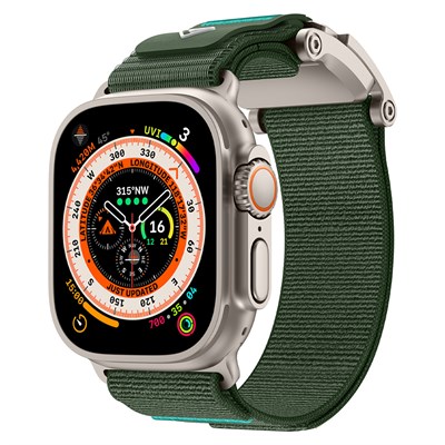 Apple Watch 42mm Zore KRD-154 Naylon Kumaş Hasır Örgülü Kordon