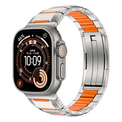 Apple Watch 42mm Zore KRD-155 Metal Silikon Kordon