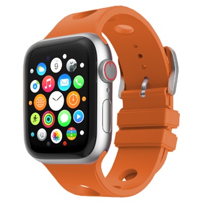 Apple Watch 44mm Delikli Tasarım Zore KRD-147 Silikon Kordon