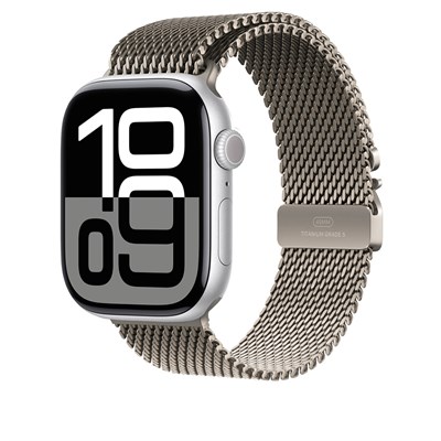 Apple Watch 44mm Zore KRD-100 Titanyum Hasır Kordon