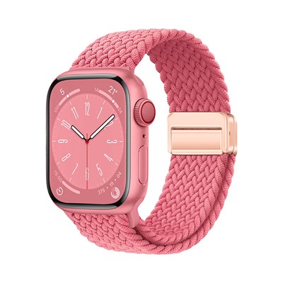 Apple Watch 44mm Zore KRD-134 Örgü Tasarımlı Hasır Kordon Strap Kayış