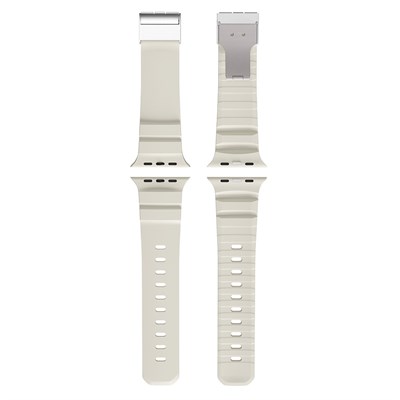 Apple Watch 44mm Zore KRD-145 Metal Tokalı Silikon Kordon