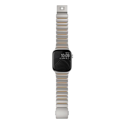 Apple Watch 44mm Zore KRD-152 Titanyum Silikon Kordon