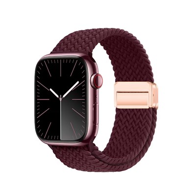 Apple Watch 7 41mm Zore KRD-134 Örgü Tasarımlı Hasır Kordon Strap Kayış