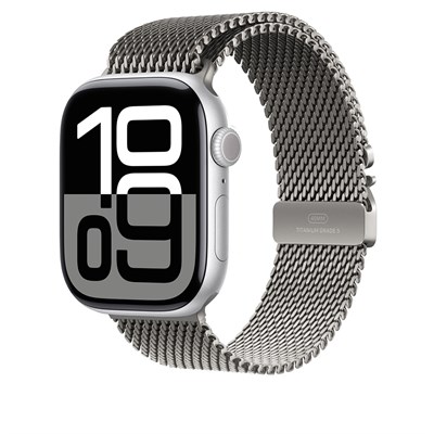 Apple Watch 7 45mm Zore KRD-100 Titanyum Hasır Kordon