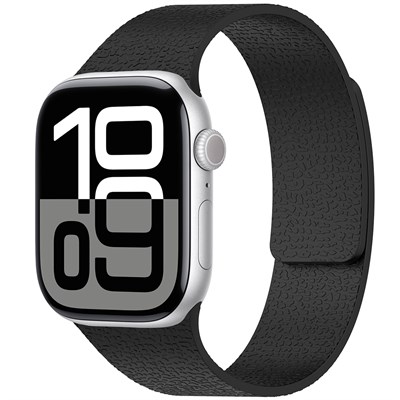Apple Watch 7 45mm Zore KRD-136 Kabartma Desenli Silikon Kordon