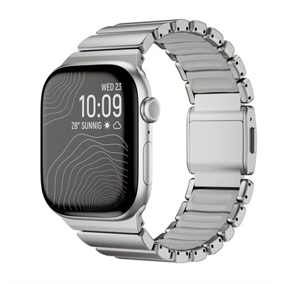 Apple Watch 7 45mm Zore KRD-151 Metal Silikon Kordon