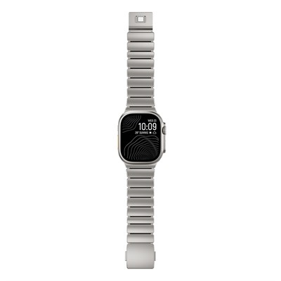 Apple Watch 7 45mm Zore KRD-152 Titanyum Silikon Kordon