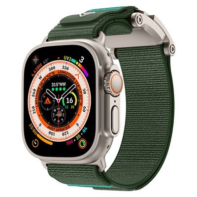 Apple Watch 7 45mm Zore KRD-154 Naylon Kumaş Hasır Örgülü Kordon