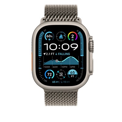 Apple Watch Ultra 49mm Zore KRD-100 Titanyum Hasır Kordon