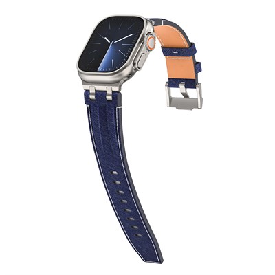 Apple Watch Ultra 49mm Zore KRD-153 Kot Kumaş Tasarımlı Kordon