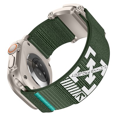 Apple Watch Ultra 49mm Zore KRD-154 Naylon Kumaş Hasır Örgülü Kordon