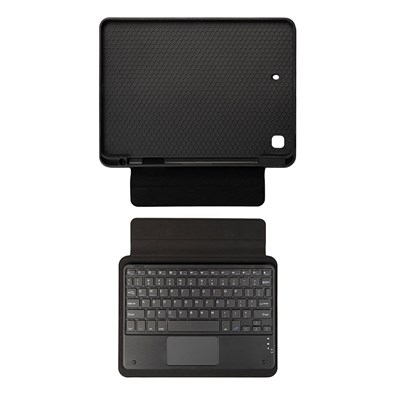 Apple iPad Pro 10.2 2021 (9.Nesil) Zore Border Keyboard Bluetooh Bağlantılı Standlı Klavyeli Tablet Kılıfı