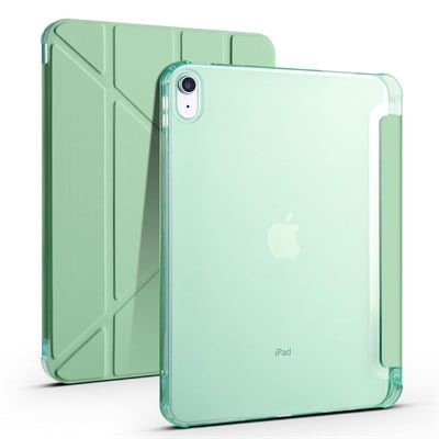 Apple iPad 10.9 2022 (10.Nesil) Kılıf Zore Tri Folding Kalem Bölmeli Standlı Kılıf