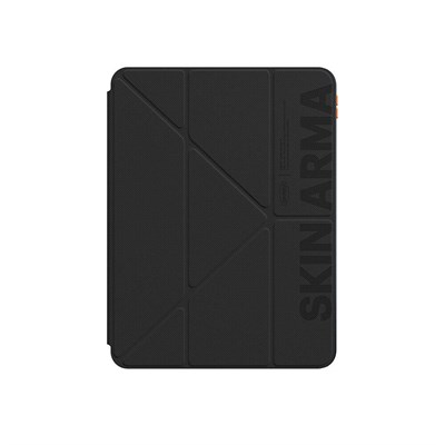 Apple iPad Air 11 2024 Kılıf SkinArma Kabartma Baskı Tasarımlı 360 Tam Koruma Arkası Şeffaf Standlı Gamma Kılıf