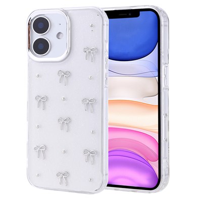 Apple iPhone 11 Kılıf Airbag Tasarımlı Simli Şeffaf Zore Kutup Kapak