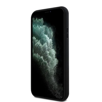 Apple iPhone 11 Kılıf Aston Martin Orjinal Lisanslı Magsafe Şarj Özellikli Renkli Halka ve Karbon Fiber Tasarımlı Kapak