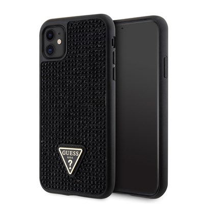 Apple iPhone 11 Kılıf GUESS Taş İşlemeli Tasarım Kapak