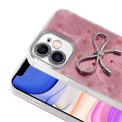 Apple iPhone 11 Kılıf Kamera Korumalı Figürlü Zore Ponti Silikon Kapak