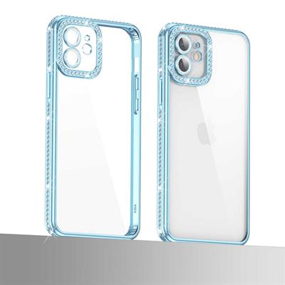 Apple iPhone 11 Kılıf Kamera Korumalı Taşlı Zore Mina Kapak