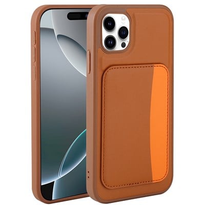 Apple iPhone 11 Kılıf Kartlıklı Zore X-Kart Silikon Kapak