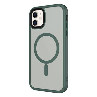 Apple iPhone 11 Kılıf Mat Arka Yüzey Wireless Şarj Özellikli Zore Flet Magsafe Kapak