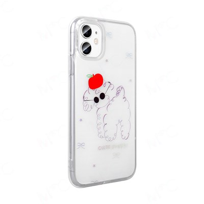 Apple iPhone 11 Kılıf Şeffaf Figürlü Zore Folk Sert Kapak