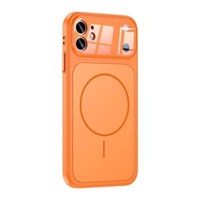 Apple iPhone 11 Kılıf Zore M-Safe Şarj Özellikli Kamera Korumalı Formen Kapak