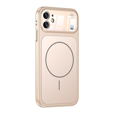Apple iPhone 11 Kılıf Zore M-Safe Şarj Özellikli Kamera Korumalı Formen Kapak