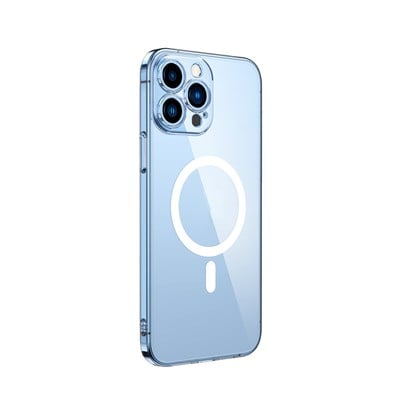 Apple iPhone 11 Pro Max Kamera Korumalı M-Safe Şarj Özellikli Şeffaf Zore London Silikon Kapak