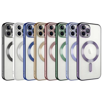 Apple iPhone 11 Pro Max Kılıf Kamera Korumalı Magsafe Wireless Şarj Özellikli Zore Demre Kapak