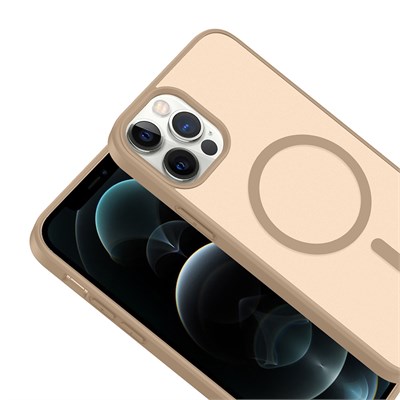 Apple iPhone 12 Kılıf M-safe Şarj Özellikli Zore Babet Kapak