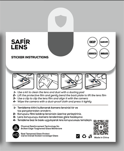 Apple iPhone 12 Mini Zore CL-11 Safir Kamera Lens Koruyucu