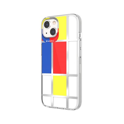 Apple iPhone 13 Çift IMD Baskılı Switcheasy Artist Mondrian Kapak