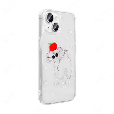 Apple iPhone 13 Kılıf Şeffaf Figürlü Zore Folk Sert Kapak