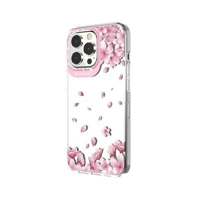 Apple iPhone 13 Pro Çift IMD Baskılı Switcheasy Artist Sakura Kapak