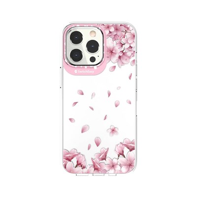 Apple iPhone 13 Pro Çift IMD Baskılı Switcheasy Artist Sakura Kapak