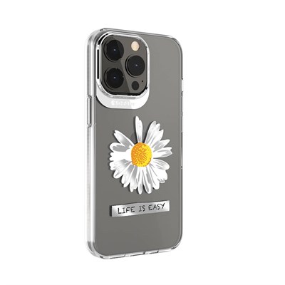 Apple iPhone 13 Pro Çift IMD Baskılı Switcheasy Artist Daisy Kapak